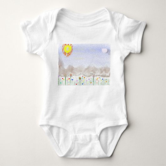 Impressionist Art Baby Bodysuit Baby Strampler (Vorderseite)