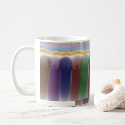 Impressionist Art Coffee Mug Kaffeetasse (Mit Donut)