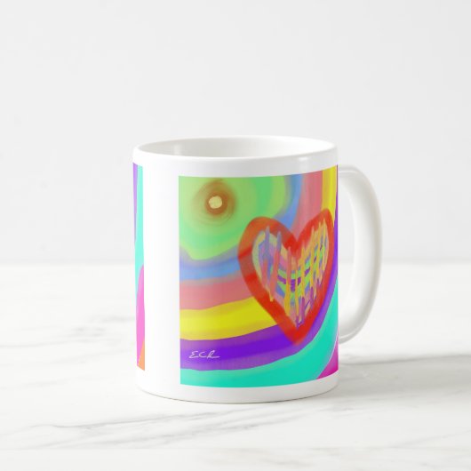 Impressionist Art Love Mug Kaffeetasse (VorderseiteRechts)