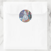 Impressionist Art Poodles Paris Cafe Stickers Tags (Tasche)