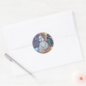 Impressionist Art Poodles Paris Cafe Stickers Tags (Umschlag)