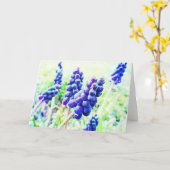 Impressionist Art Traube Hyazinthe Blume Art Card Karte (Gelbe Blume)