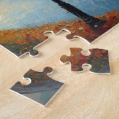 Impressionist Autumn River Walk Lamp Posts Puzzle (Seite)