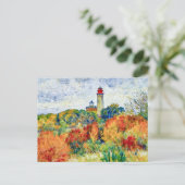 Impressionist Autumn Scene at Kap Arkona Lighthous Postkarte (Stehend Vorderseite)