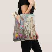 Impressionist Back Streets of Cyprus Travel Art Tasche (Von Nahem)