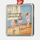 Impressionist Ballerinas bei Dance Class Painting Ornament Aus Metall (Links)
