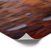 Impressionist Beauty: Strand, Palmen und Sonnenunt Poster (Ecke)