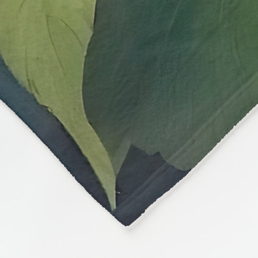 Impressionist Blue Hydrangeas Fleecedecke (Ecke)