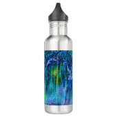 Impressionist Blue TREES Edelstahlflasche (Links)