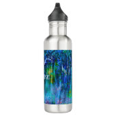 Impressionist Blue TREES Edelstahlflasche (Rechts)