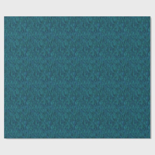 Impressionist Brush Strokes, Navy, Teal, Blue Geschenkpapier (Flach)