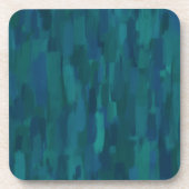 Impressionist Brush Strokes, Navy, Teal, Blue Getränkeuntersetzer (Vorderseite)
