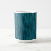 Impressionist Brush Strokes, Navy, Teal, Blue Kaffeetasse (Mittel)