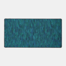 Impressionist Brush Strokes, Navy, Teal, Blue Schreibtischunterlage