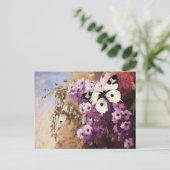 Impressionist Butterfly Garden Malerei Postkarte (Stehend Vorderseite)