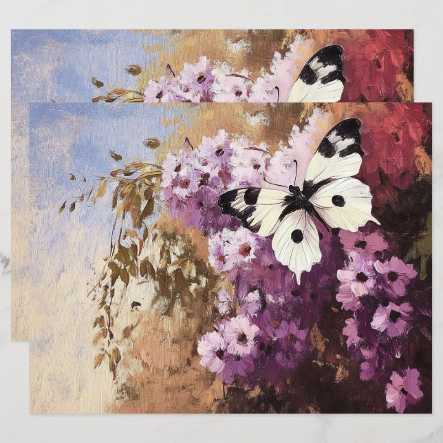 Impressionist Butterfly Garden Scrapbook (Vorne/Hinten)