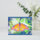 Impressionist Butterfly Postkarte (Stehend Vorderseite)