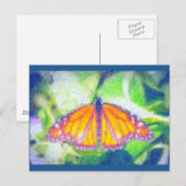 Impressionist Butterfly Postkarte (Vorne/Hinten)