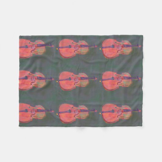 Impressionist-Cello-Decke Fleecedecke (Vorderseite (Horizontal))