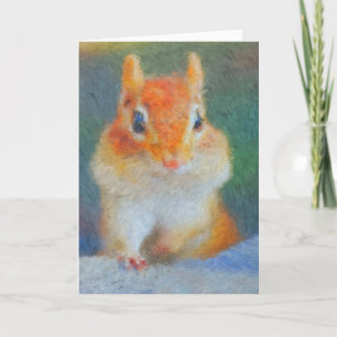 Impressionist Chipmunk Karte