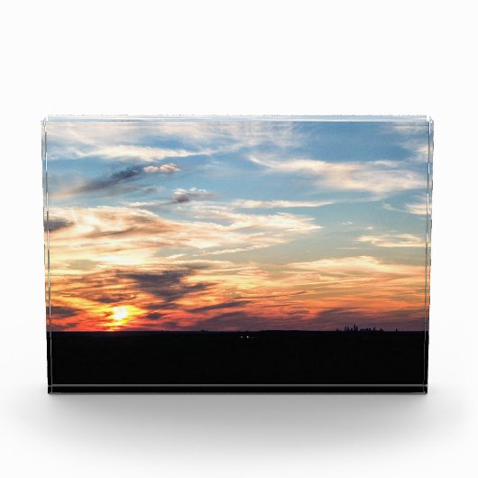 Impressionist Cleveland Sunset Fotoblock (Vorderseite)