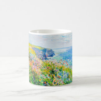 Impressionist Cliff Meadow – Wildflowers by Sea Kaffeetasse