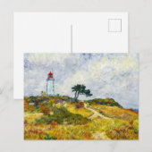 Impressionist Coastline on Hiddensee Island at Sun Postkarte (Vorne/Hinten)