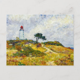 Impressionist Coastline on Hiddensee Island at Sun Postkarte