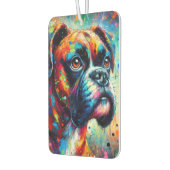 Impressionist Colorful Pop Art Boxer Dog Malerei Autolufterfrischer (Links)