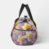 Impressionist Daffodin Lila Gelbe Kunst Duffle Bag (Rechts)