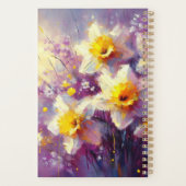 Impressionist Daffodin Lila Gelbe Kunst Planer (Rückseite)