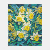 Impressionist Daffodis Fleecedecke (Vorderseite)