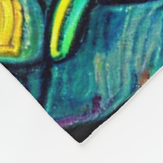 Impressionist Daffodis Fleecedecke (Ecke)