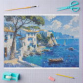 Impressionist Decoupage am Mittelmeer Seidenpapier (Basteln)