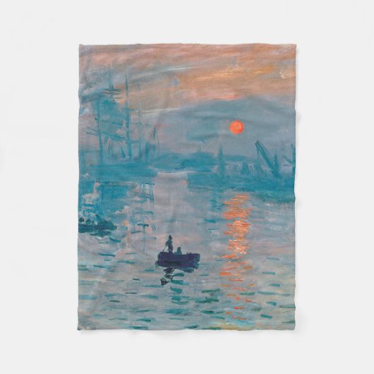 Impressionist des Sonnenaufgangs Fleecedecke (Vorderseite)