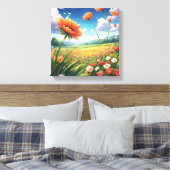 Impressionist Dream Field Leinwanddruck (Insitu (Schlafzimmer))