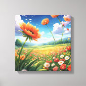 Impressionist Dream Field Leinwanddruck (Vorderseite)