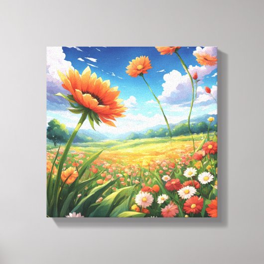 Impressionist Dream Field Leinwanddruck (Vorderseite)