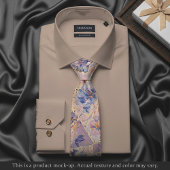 Impressionist Floral Light Brushstroke Necktie Krawatte