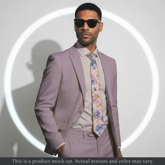 Impressionist Floral Light Brushstroke Necktie Krawatte