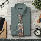 Impressionist Floral Tapestry Necktie Krawatte