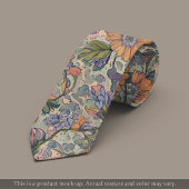 Impressionist Floral Tapestry Necktie Krawatte