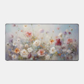 Impressionist florale Kunst - Lebhafte Gartenblume Schreibtischunterlage (Vorderseite)