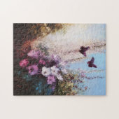 Impressionist Florals und Schmetterlinge Puzzle (Horizontal)