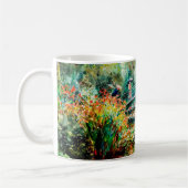 Impressionist Garden Art Mug Bridge Over Pond Kaffeetasse (Links)