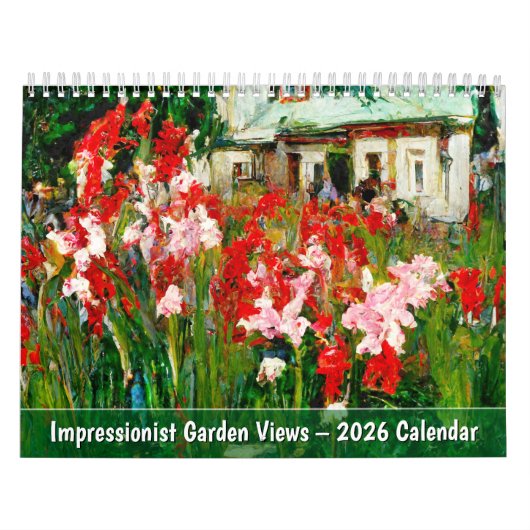 Impressionist Garden Views – 2026 Calendar Kalender (Titelbild)