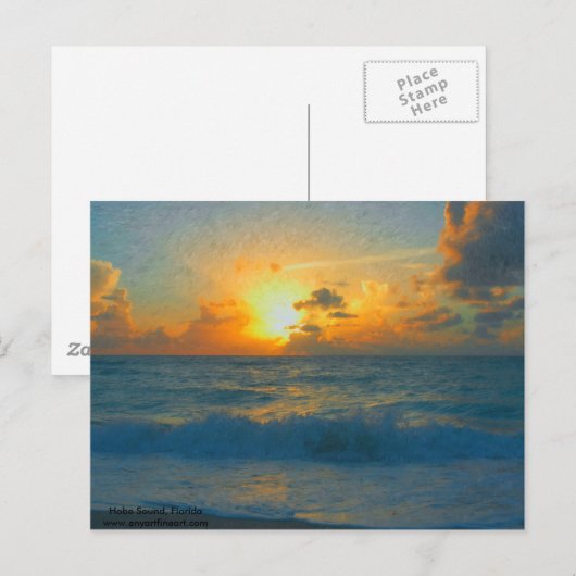 Impressionist Hobe Sound Postkarte (Vorne/Hinten)