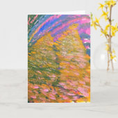 Impressionist Holiday Trees Art Card Karte (Gelbe Blume)
