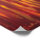 Impressionist Horse Painting Poster (Ecke)