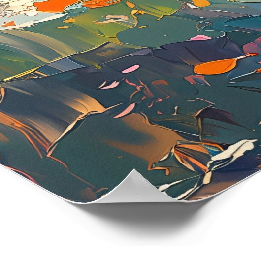 Impressionist Inspiriert Geburt der Venus Poster (Ecke)